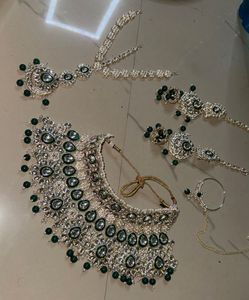 unused Elegant Kundan Bridal Jewelry Set