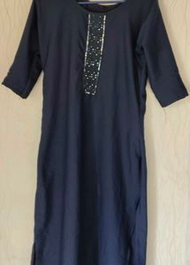 Elegant Navy Blue Kurta