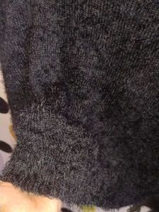 OVERSIZED Fluffy Black Sweater