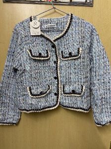 Tweed Style short Jacket made in Thailand