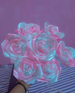 Handmade Satin Ribbons Flower 🌹