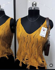 Mustard Strappy Top
