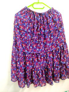 Floral Tiered Skirt