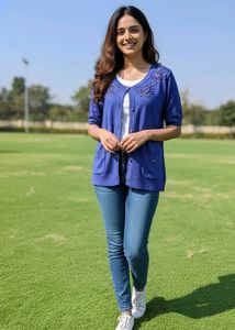 Imported Elegant Blue Cardigan
