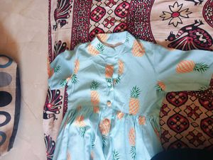 Pineapple Print Frok