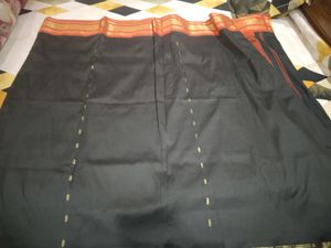 BLACK BEWITCHING SILKSAREE WITH GERUA CRAFT PALLU