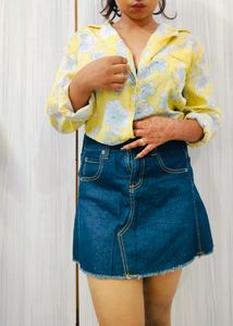 Beautiful Yellow Flowery Shirt🌷SALE🌷