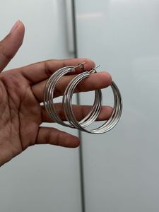 Silver Multi-Hoop Earrings