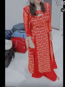 combo of kurtaset Red Floral Print Kurta Se