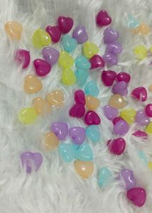 100 Pis Mix Colour Heart
