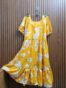 Floral Yellow Dress