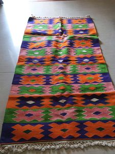 Multi Colored Hand Weaved Durri/carpet