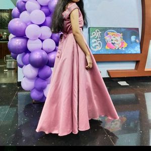 Elegant Pink Party Gown