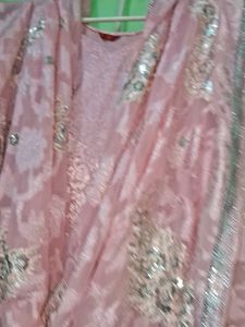Pink Floral Kurta Salwar Dupatta