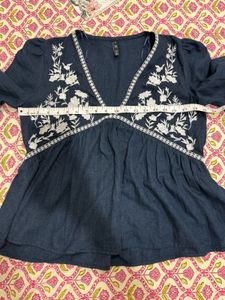 Zara Embroidered Top