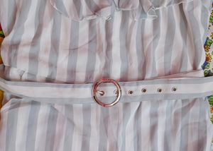 Stripes Jumpsuit For Women