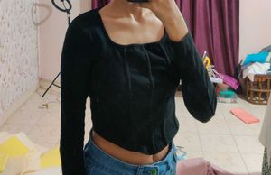 Black Long Sleeve Top