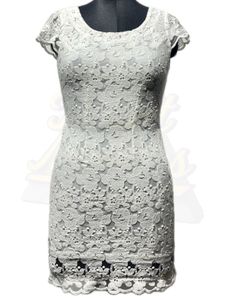 Elegant White Lace Dress