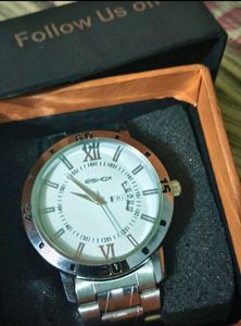 Rishox Silver Watch