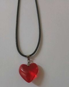 Red Heart Shaped Necklace