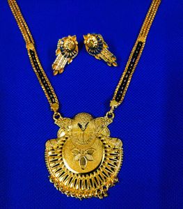 Long Gold Plated Mangalsutra