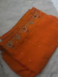 Orange Saree