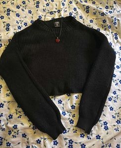 Crop Woollen Sweater