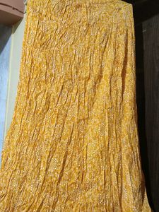 Yellow Bandhani Print Skirt