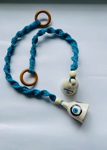 Evil Eye macrame  Hanging Bells