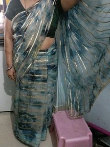 Tie &amp; Die Organza Daily Wear Saree