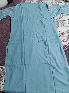 Elegant Blue Printed Kurti