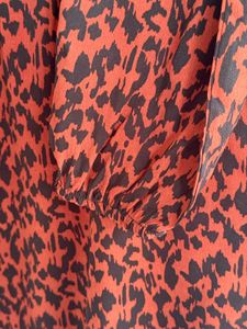Highneck Leopard Print Shirt