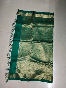 Green Pure Kanchi Pattu Saree 💚