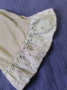 Beige Top with Lace Sleeves