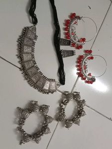 Oxidized Silver Jewelry Set