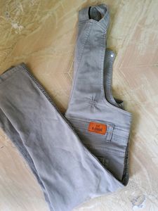 A Grey Dungarees