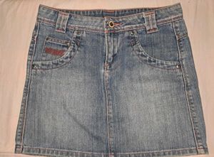 classic denim jean skirt