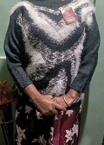 Stylish Zebra Pattern Sweater