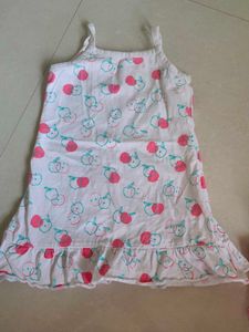 Cute Apple Print Dress