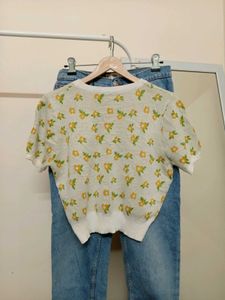 Floral Knit Top