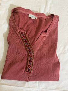 Sundance Embroidered Long Sleeve Top