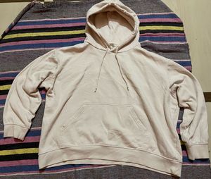 Beige oversized hoodie