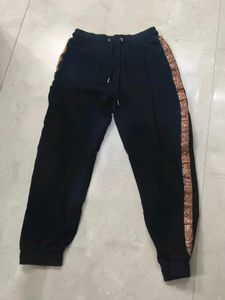 Black Joggers with Side Detail