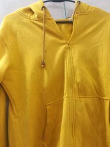 Yellow Coloured Hoodie Sweatshirt