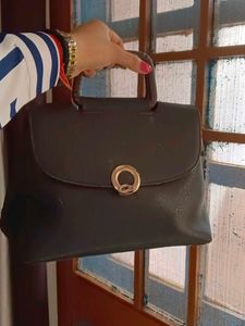 Elegant Black Top Handle Bag
