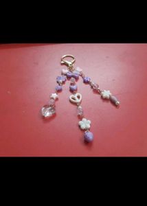 Cutesy Purple Multi Layer Keychain