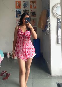 Polka Dot Mini Dress