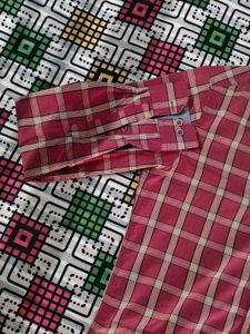 Red &amp; Beige Checkered Shirt