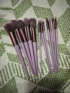 12 Piece Makeup Brush Set - Lavender