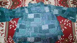 new Patchwork Print Button-Down Shirt